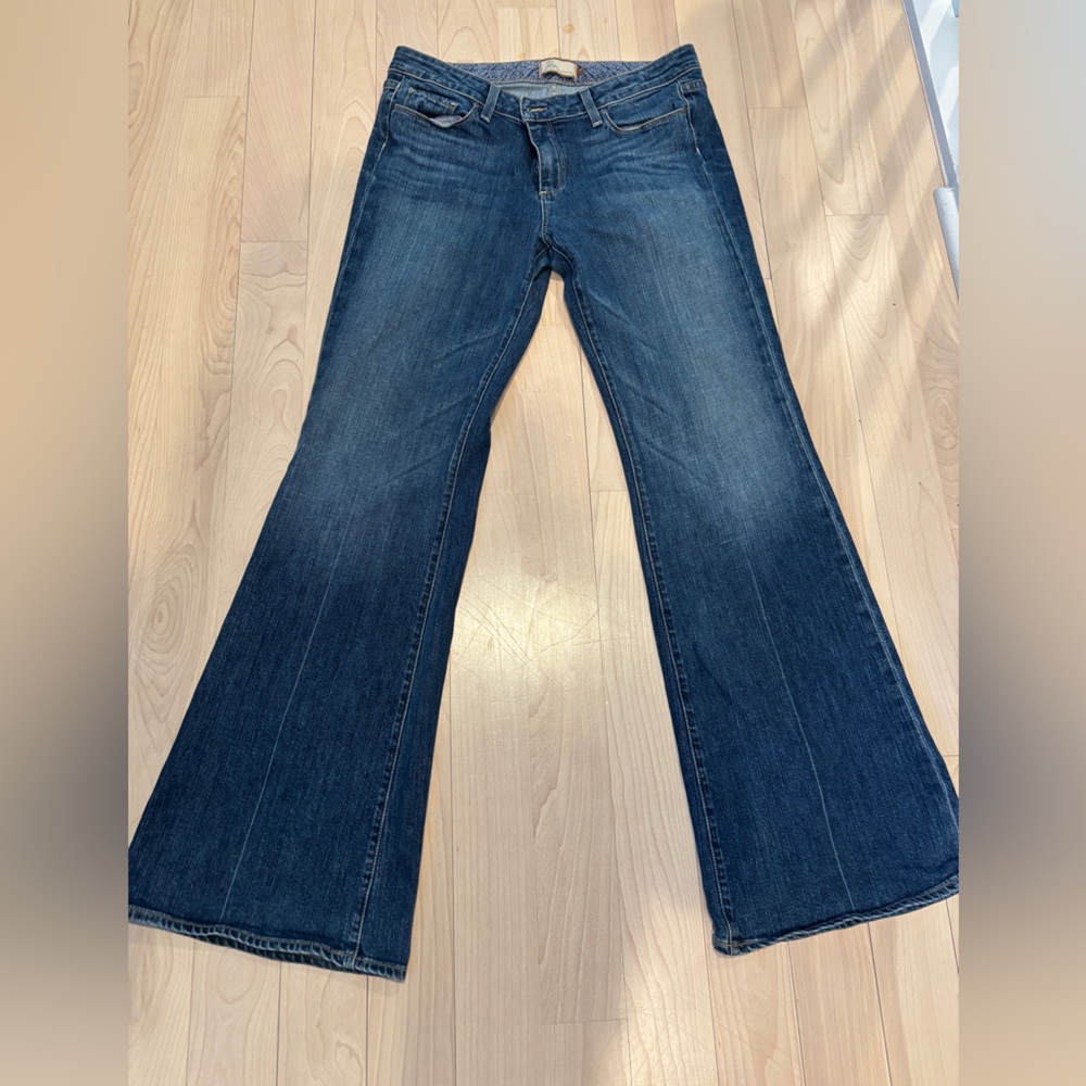 PAIGE Dark Blue Flare Jeans